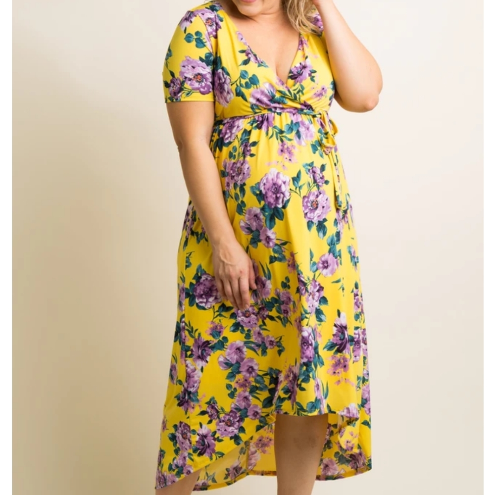 COPY - Pinkblush Plus Size Maternity Floral Dress 3X